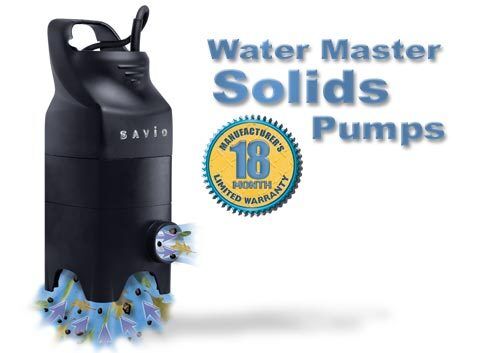 SAVIO WATER MASTER SOLIDS PUMP 2050 GPH WMS2050  