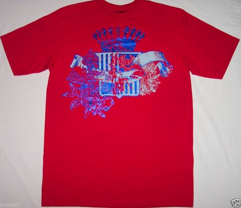   Mens Red TEE Classic Originals Russell Simmons Urban Wear Fat  