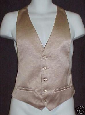 WESTERN FRONTIER GAMBLERS COWBOY 1880 SATIN VEST FRONT  