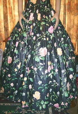 3793 Floral MAXI Dress S M Harley HOLIDAY Wedding Southern BELL Gown 