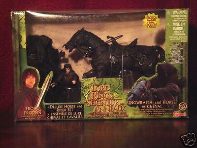 LOTR LORD OF THE RINGS DELUXE RINGWRAITH HORSE MIB LOT  