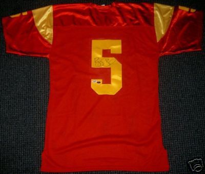 REGGIE BUSH USC AUTOGRAPHED SIGNED JERSEY PSA/DNA  