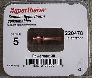 Hypertherm Powermax 30 Electrodes 220478  