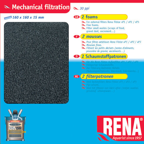 RENA FILTRATION FOAM 30 PPI 2 PACK FOR XP1/XP2/XP3/XP4  