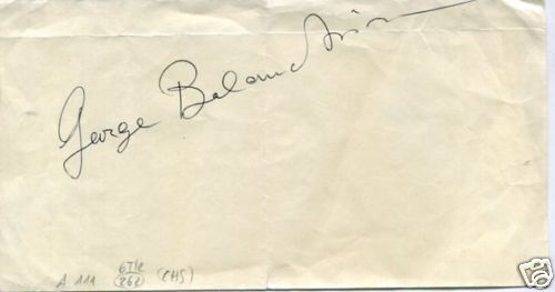 George Balanchine Ballet Choreographer Signed Autograph  