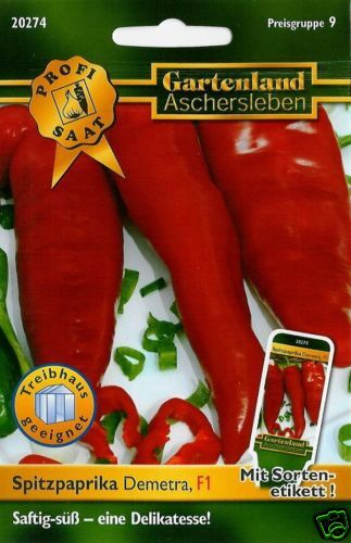 20274 Paprika Spitzparika Demetra rot F1Hybride Samen