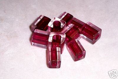 CHRISTENSEN FURNACE GLASS BEADS LOT 87 CRANBERRY CHUBS  