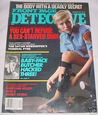 FRONT PAGE DETECTIVE 1987 WATSEKA IL HANCOCK PARK CA  