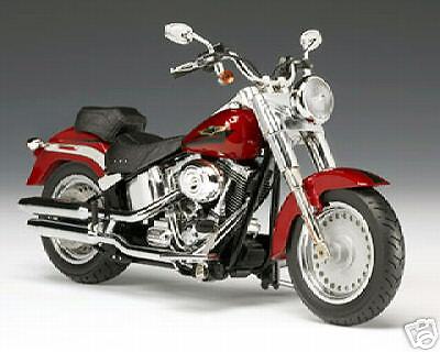 Harley Davidson FLSTF Fat Boy in Candy Red Sunglow NEW  