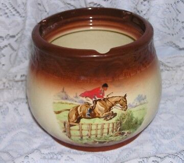 Vintage Crown Devon Fielding’s Tobacco Humidor Fox Hunt  