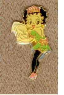 Betty Boop Waitress Hat Lapel Tac Tie Pin Badge  