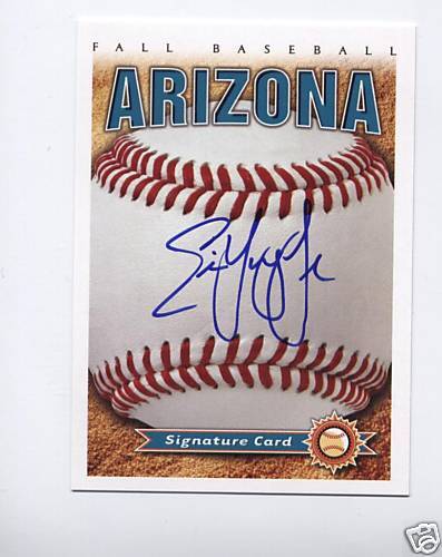 2008 Arizona Fall League AUTO card ERIC YOUNG JR Rockie  