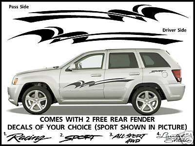 TRUCK SIDE DECALS CAR SUV SPORT TOYOTA STRIPE FITS ALL 