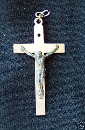 VINTAGE Jesus Christ Crucifix Cross MADE IN ITALY NICE  