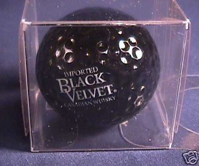 Black Velvet Advertising Gloss Black Golf Ball