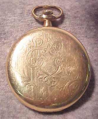 Illinois Autocrat Open Gold Pocket Watch 1919 17 Jewels  