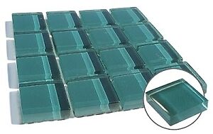 Teal Green Glass Mosaic Tile Backsplash Bath Wall  