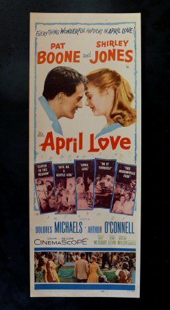 APRIL LOVE * ORIG MOVIE POSTER INSERT COMEDY 1957  