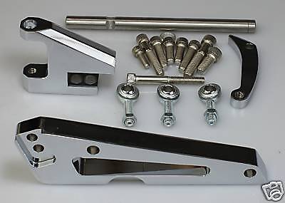 BBC CHEVY CHROME/ALUMINUM ALTERNATOR BRACKET KIT #6411  