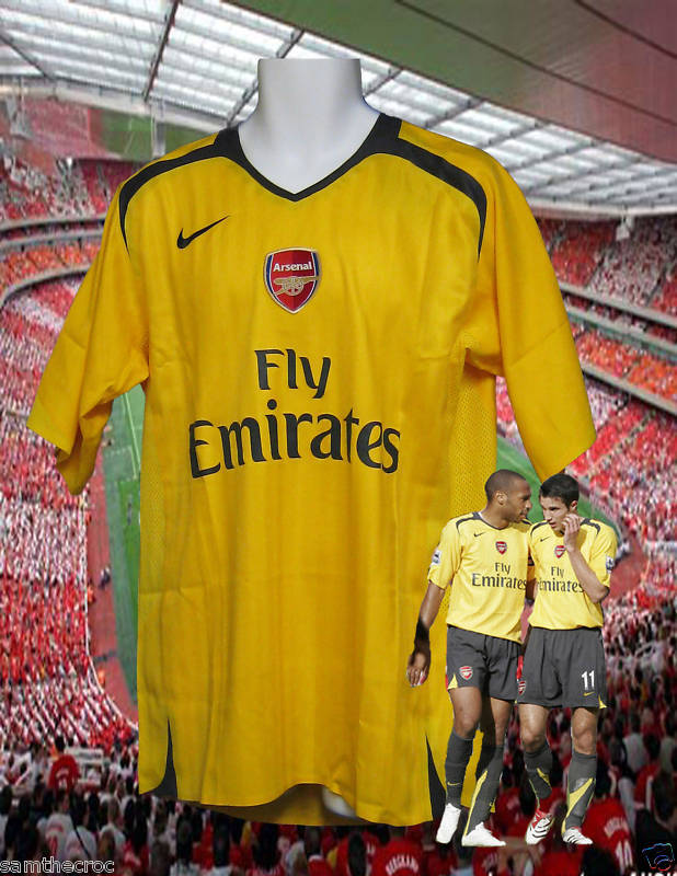 Nike ARSENAL Player Issue Football Shirt S/Sleeved L  